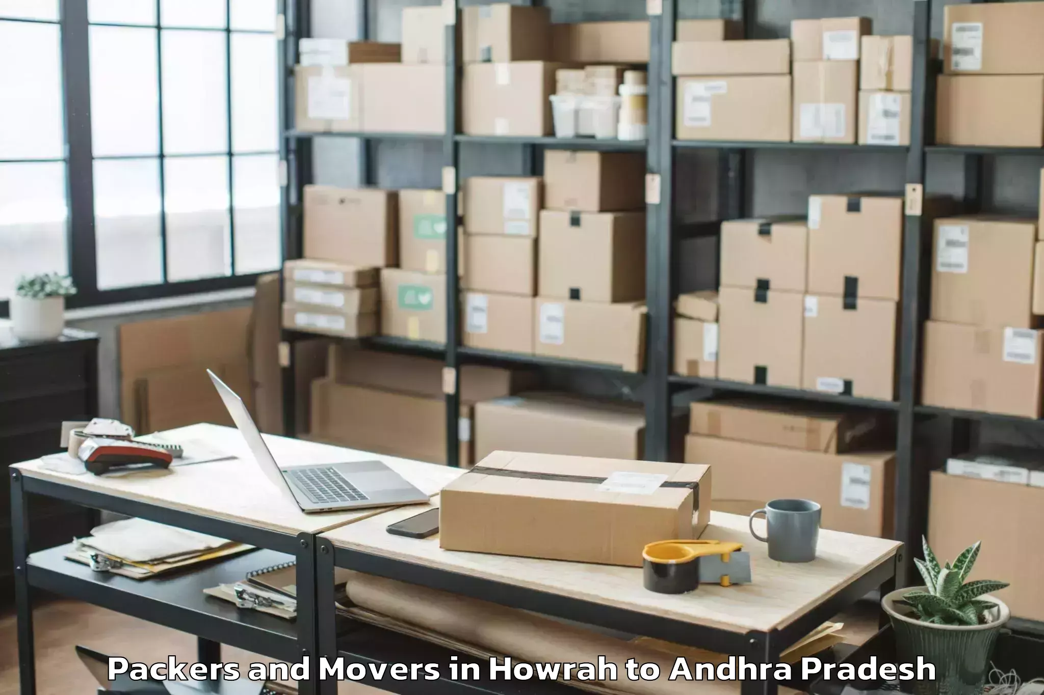 Affordable Howrah to Pedavegi Packers And Movers